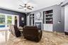 Travertine floors accent the living areas!
