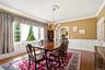 Formal dining room off foyer