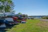 Dock at Lloyd Harbor has kayak and dinghy storage