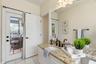ensuite bathroom with door to pool