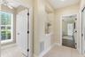 hallway between 2 bedrooms