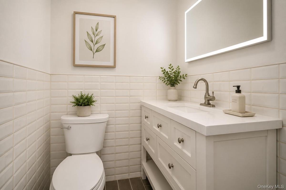 First floor half bathroom