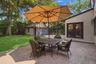 View of patio and backyard 60 x 125 lot
