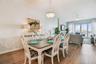 Kitchen/dining/living area offers open concept living