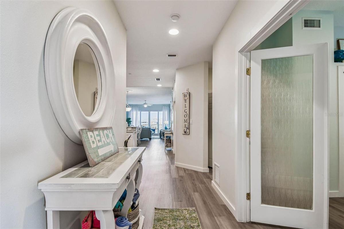 Inviting entrance to unit 304