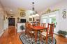 Breakfast room w/ French door to backyard