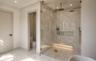 Luxurious shower with rainfall shower head
