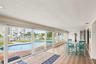 Florida room facing the whole pool.