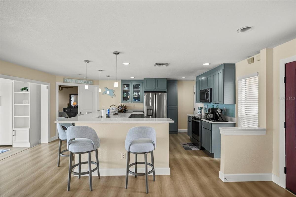 Kitchen from the dining room.