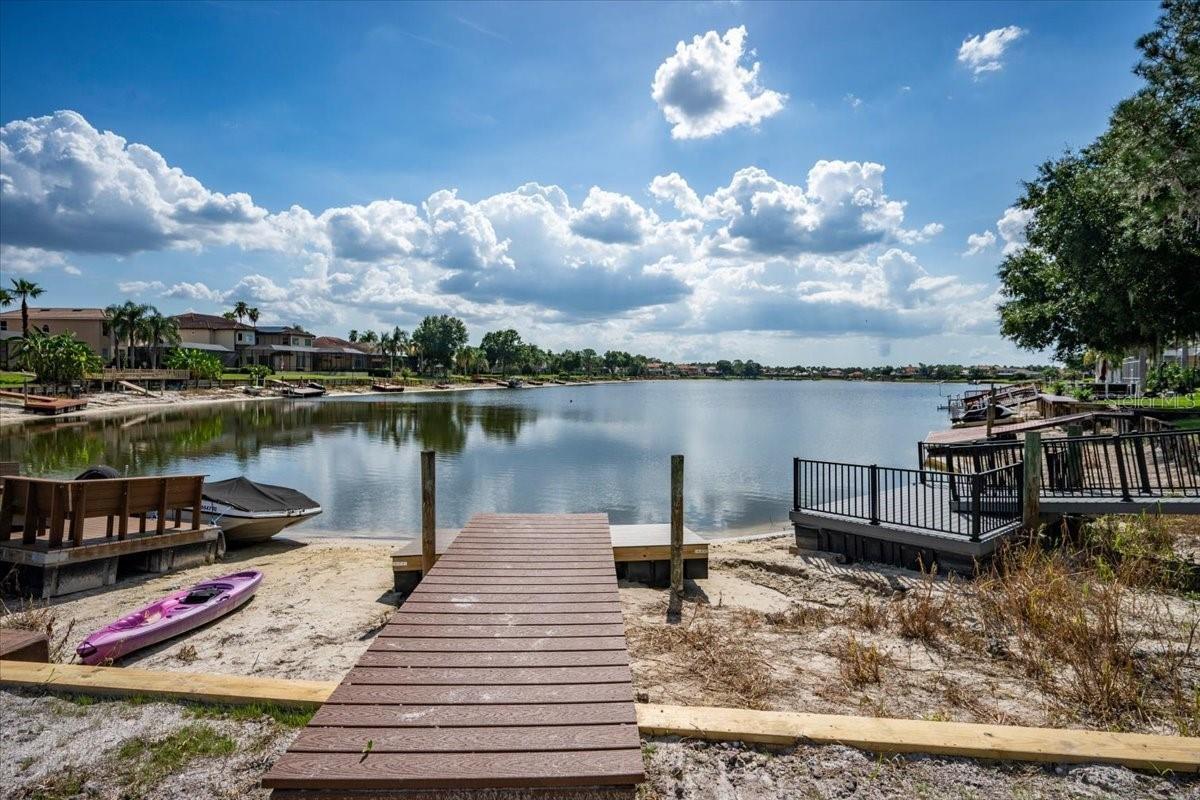 New dock and sea wall