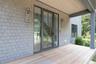 Front door w/mahogany porch