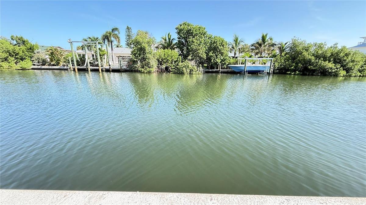 View of canal from seawall