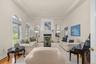 The beautifully designed living room blends sophistication with everyday comfort.