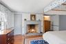 Fireplace in primary bedroom