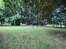 Spacious wide open private flat backyard with wooden swing and room for a pool or possibly even a pickleball court