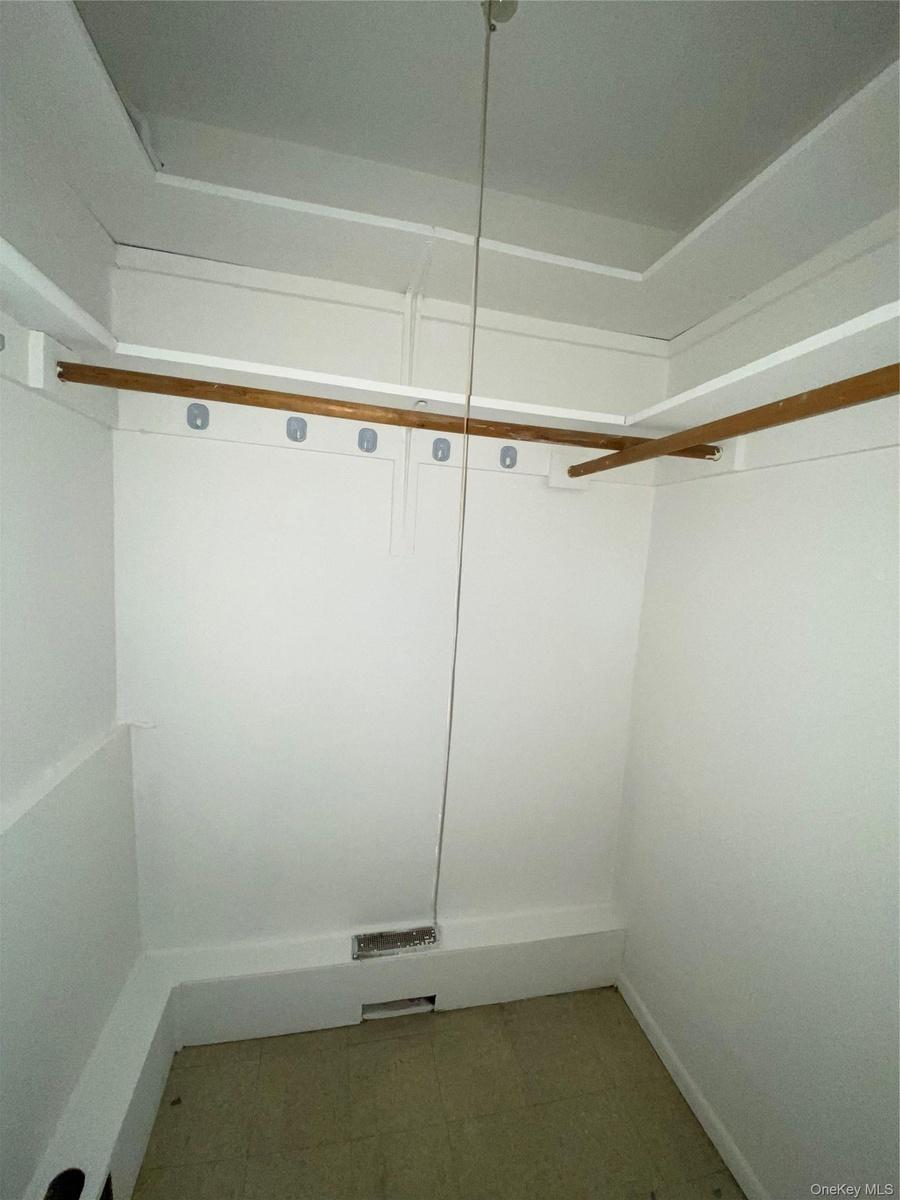 Walk-in closet on lower level