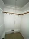 Walk-in closet on lower level