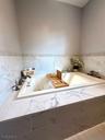 Master bathroom Tub