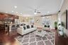 Living room virtually staged