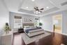 Master Bed virtually staged