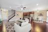 Living room virtually staged