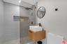 Full bathroom next to Living r
