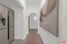 Hallway adjacent to kitchen