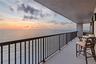 A glorious sunset view from the wrap-around terrace at PH1