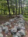 The property has beautiful rock walls throughout