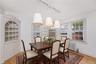 Staged dining area