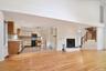 Dining area leads to open kitchen