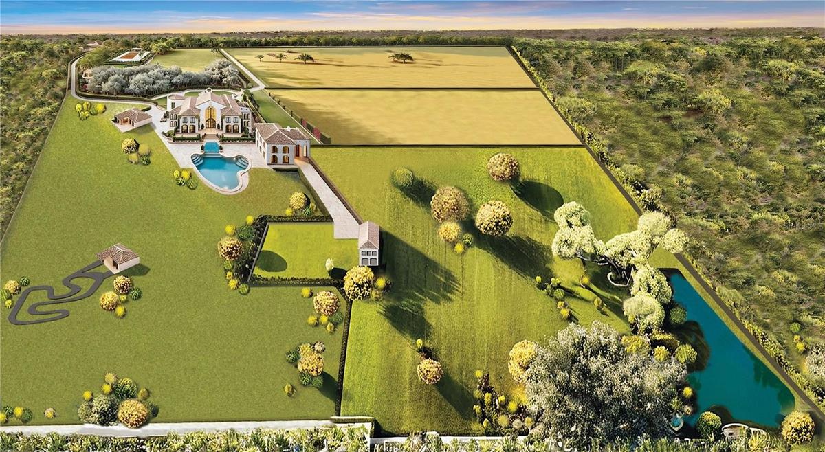 Rendering Aerial of Property Grounds