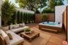 Virtually staged private yard