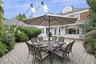 Huge back patio is perfect for alfresco dining