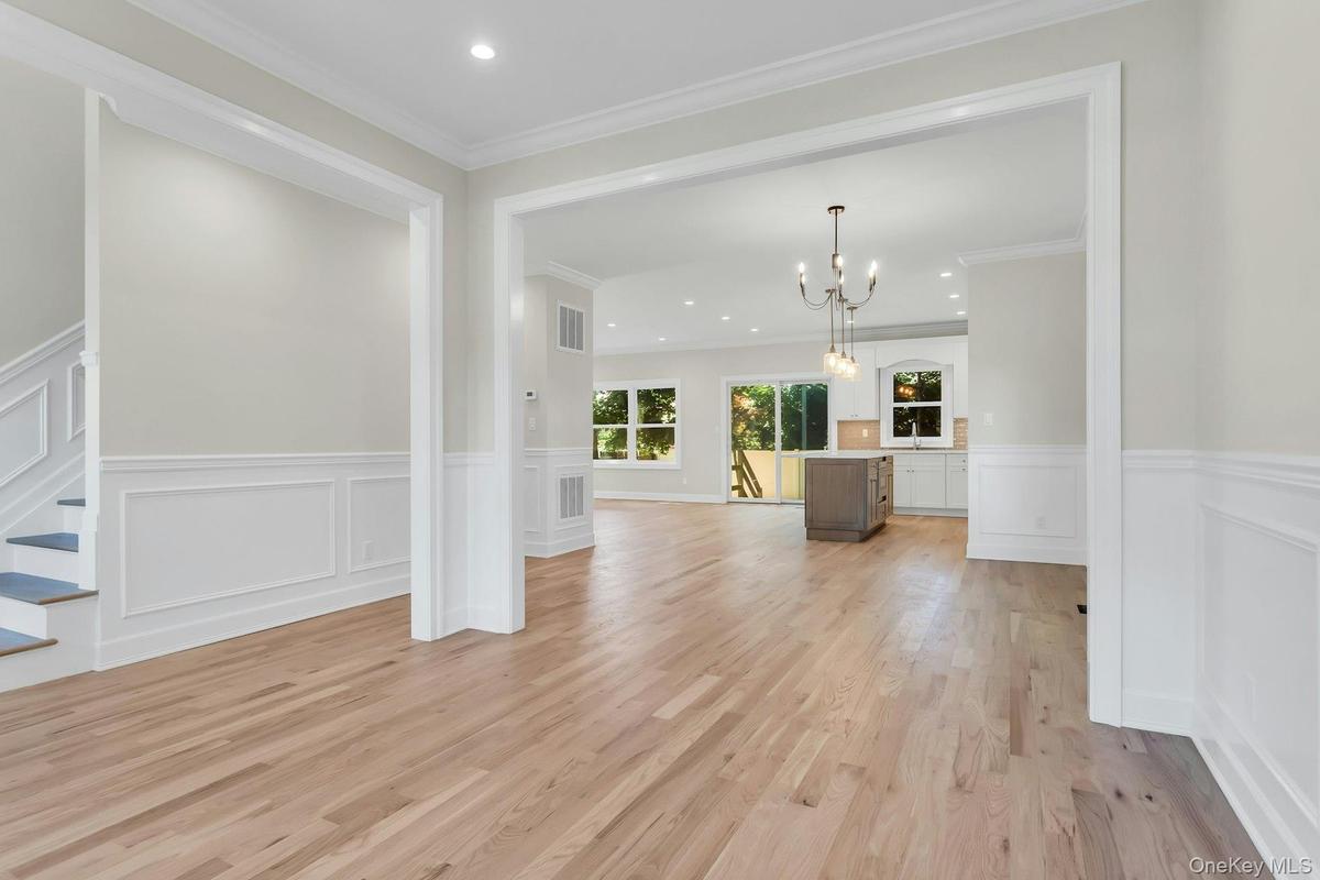 Open floor plan, beautiful hardwood natural floors throughout
