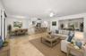 living area virtually staged