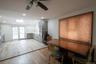 Recessed lighting, wood-finish flooring, skylight, ceiling fan, and sliding glass doors