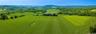 Bull Farm is an extraordinary 422.42-acre assemblage of farmland, woodlands, wetlands, and working agricultural property. The entire property seen fro