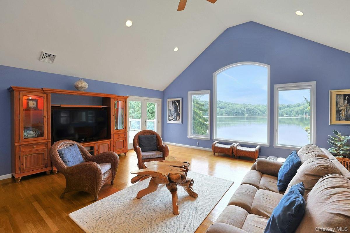 Where every seat comes with a view. Enjoy stunning lake views right from the living room.