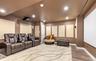 Lower level movie theater