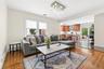 Family room open to the kitchen