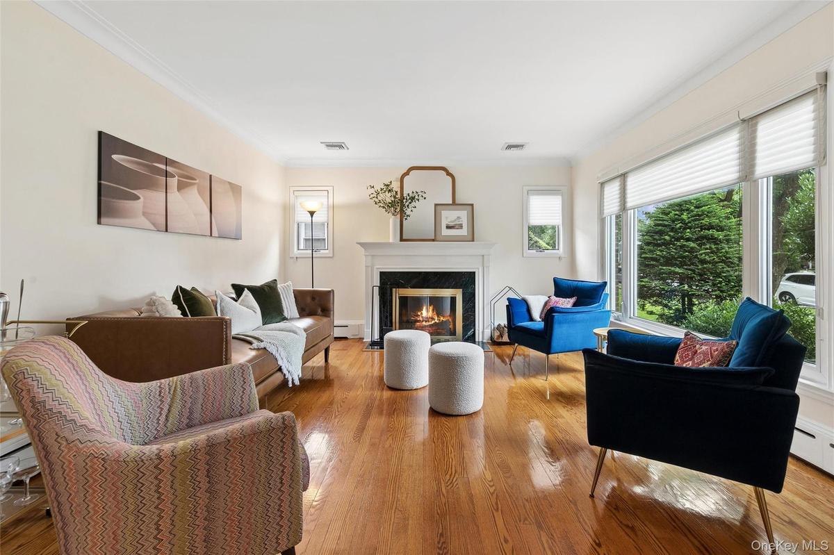 West-facing with wood-burning fireplace