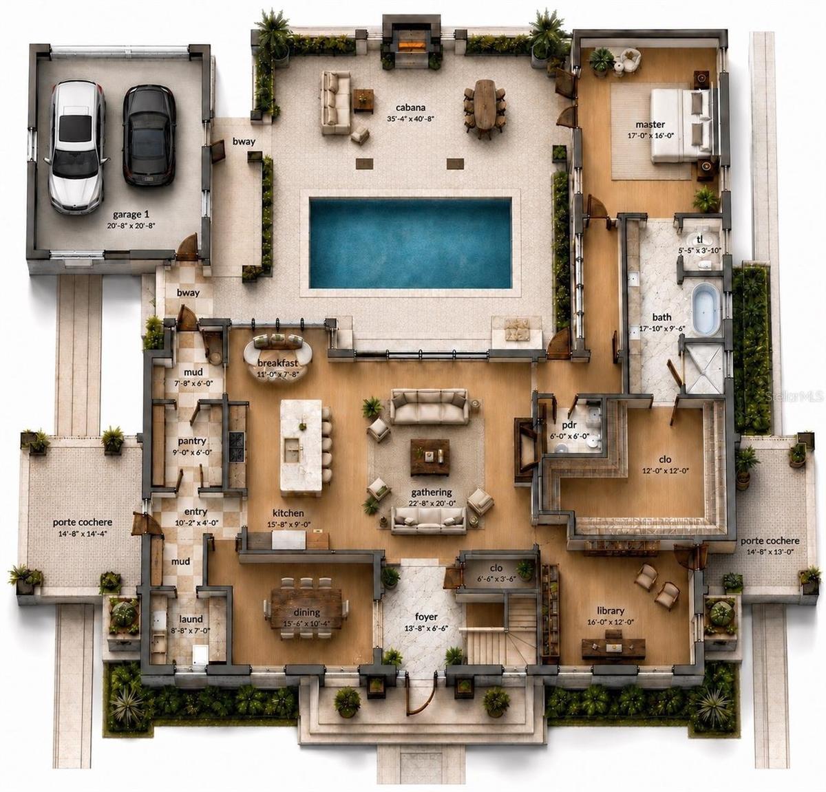 Renderings are artistic interpretations. Features and finishes may vary from final construction.