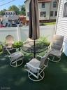 back yard dining