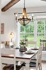 Rustic elegance shines in this beautiful dining room