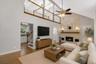 Virtually staged living room