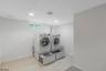 Basement laundry room