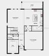 First Floor Plan - Additional Highlights Include: tray ceiling package, 8' interior doors, stair railing with metal spindles, outdoor kitchen rough-in