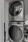Stackable laundry appliances.