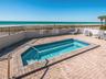 Enjoy the heated spa as the sun sinks below the horizon.
